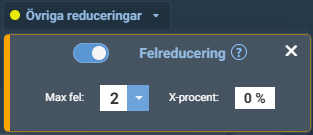 Ny felreducering