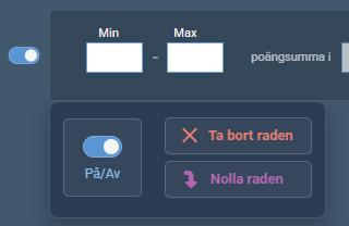 Ny åtgärdsmeny per rad
